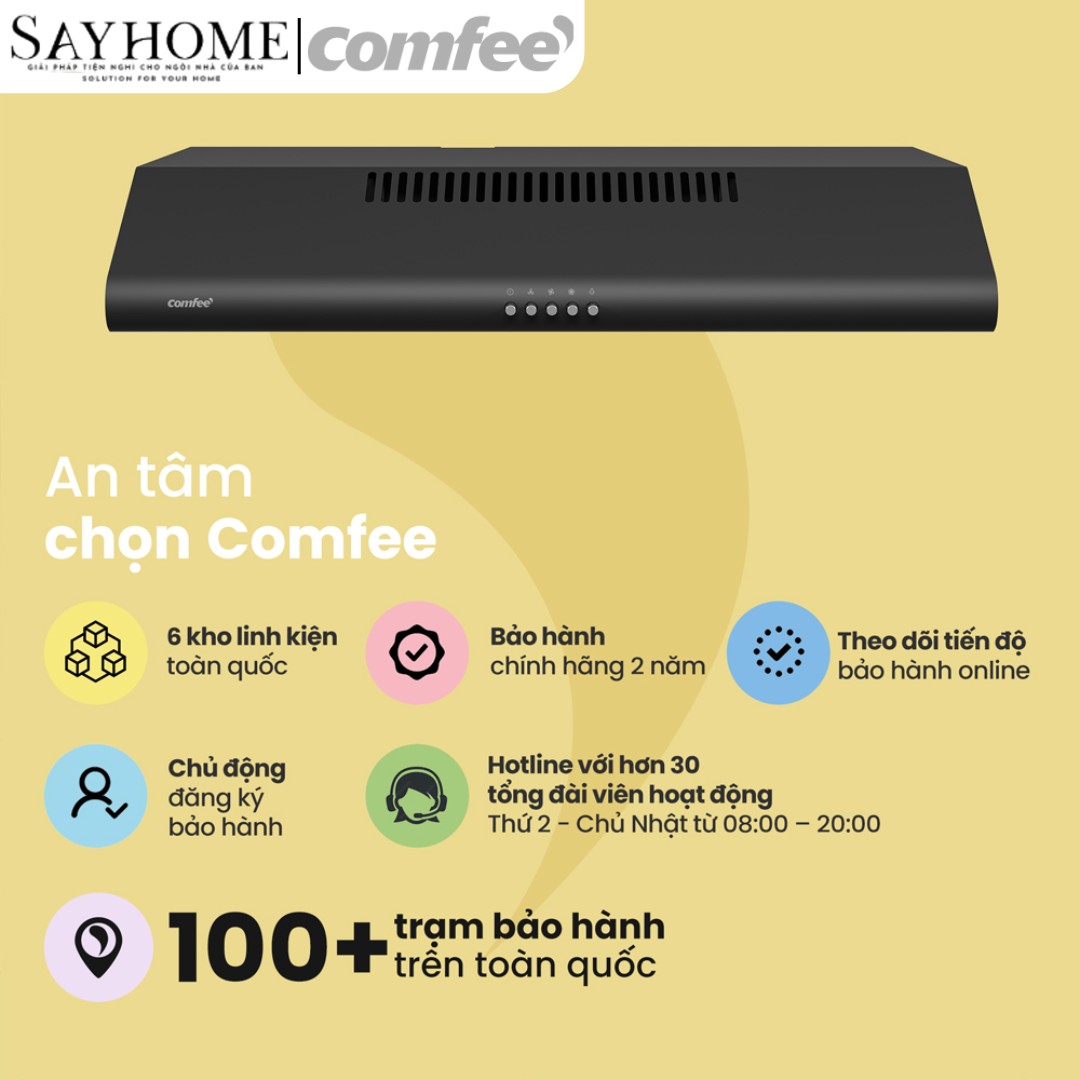 Máy hút mùi âm tủ COMFEE CH-70SF49B tại thành phố Hồ Chí Minh