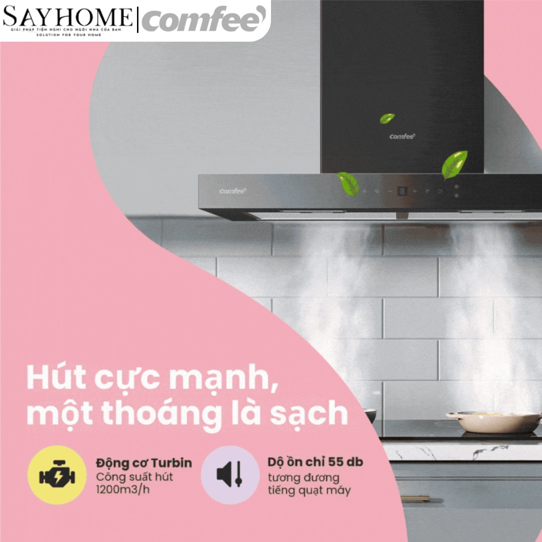 Máy hút mùi chữ T COMFEE CH-70TM77B tại thành phố Hồ Chí Minh
