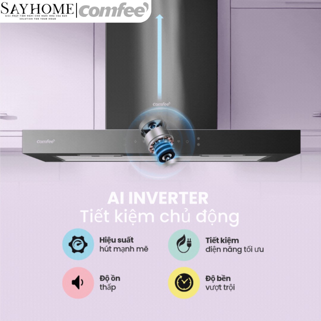Máy hút mùi chữ T COMFEE CH-70TM77B tại thành phố Hồ Chí Minh