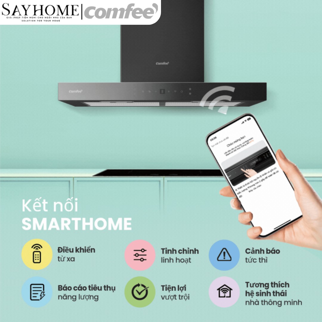 Máy hút mùi chữ T COMFEE CH-70TM77B tại thành phố Hồ Chí Minh