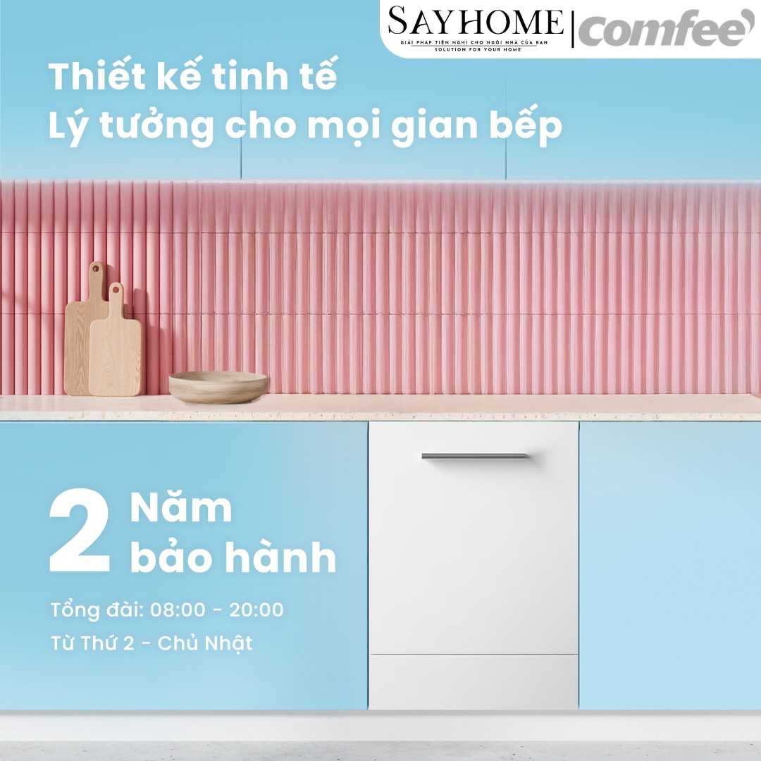 Máy rửa chén COMFEE màu xám CDW-15B60AS 15 bộ đồ ăn Châu Âu tại thành phố Hồ Chí Minh