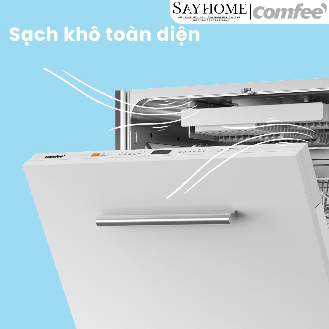 Máy rửa chén COMFEE màu xám CDW-15B60AS 15 bộ đồ ăn Châu Âu tại thành phố Hồ Chí Minh