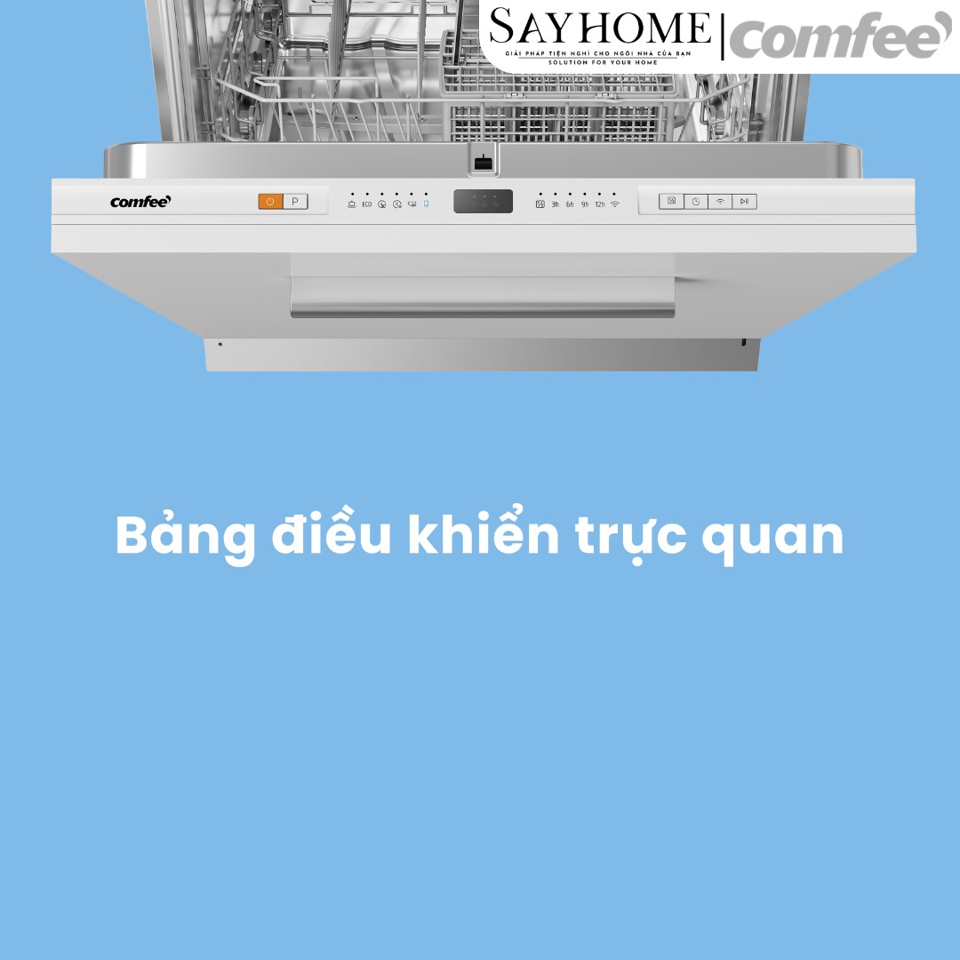 Máy rửa chén COMFEE màu xám CDW-15B60AS 15 bộ đồ ăn Châu Âu tại thành phố Hồ Chí Minh