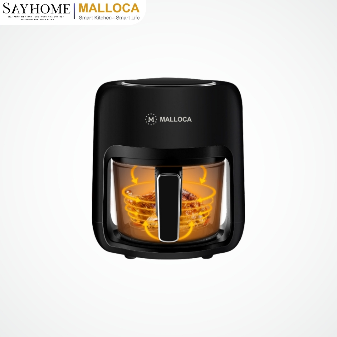 Nồi chiên không dầu thủy tinh Malloca MAF-25B tại thành phố Hồ Chí Minh