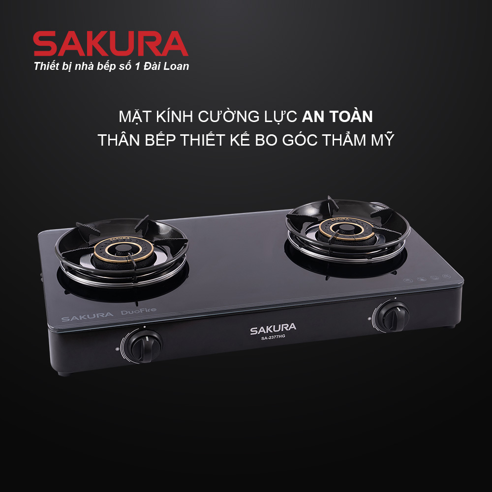 Bếp gas đôi SAKURA SA-2377HG tại thành phố Hồ Chí Minh