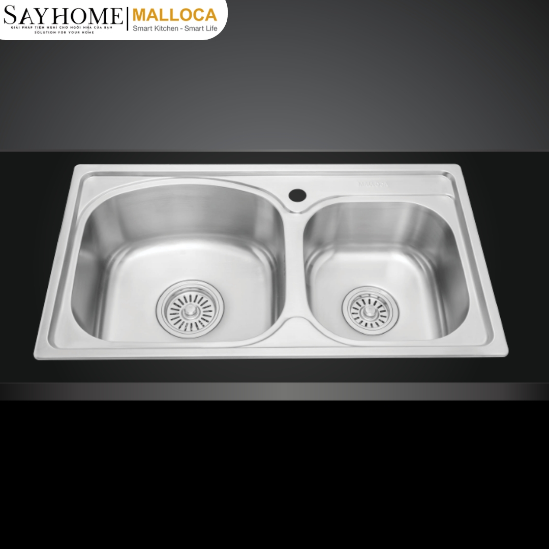Chậu rửa chén inox Malloca MS 1011P tại thành phố Hồ Chí Minh