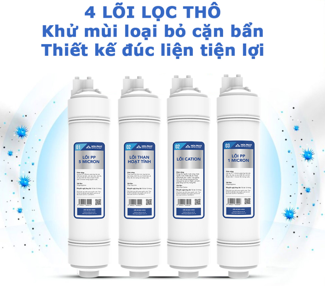 Máy lọc nước RO để gầm Hoà Phát HPU488 với 11 lõi lọc cao cấp SAYHOME