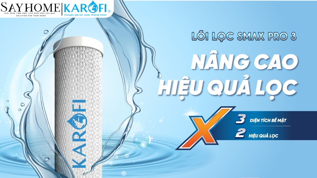 Bộ lõi lọc thô Karofi Smax Pro 1,2,3 tại thành phố Hồ Chí Minh
