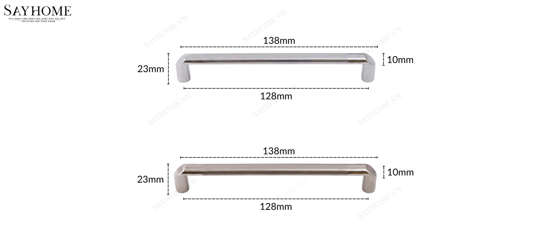 Tay nắm tủ hiện đại màu inox SH8318 tại thành phố Hồ Chí Minh