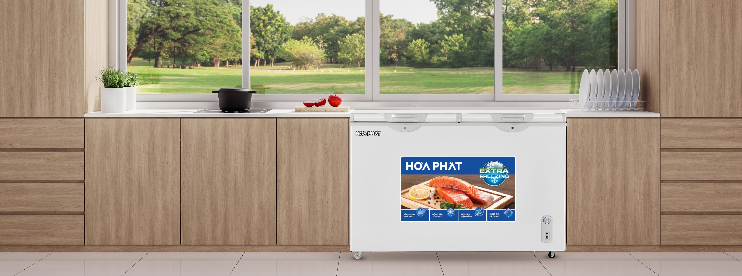 Tủ đông Hòa Phát 2 ngăn 2 cánh HPF BD6245 245 Lít tại thành phố Hồ Chí Minh
