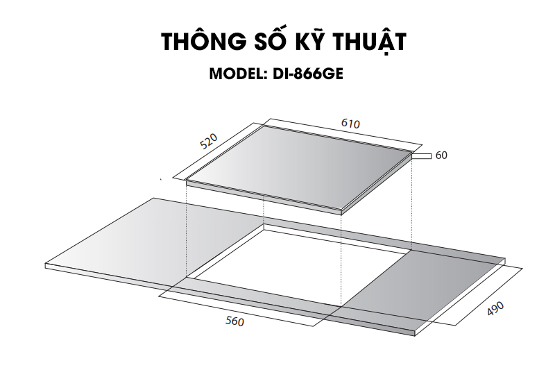 Bếp từ đa điểm Kocher DI 866GE tại thành phố Hồ Chí Minh