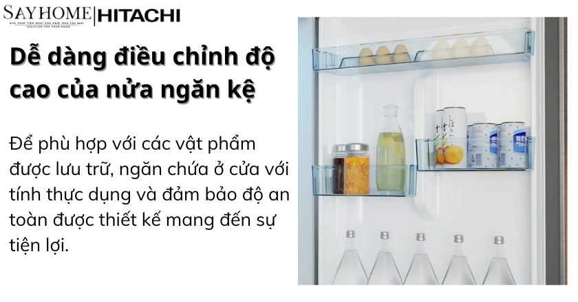 Tủ lạnh Hitachi Inverter 409 lít HRTN6443SGBKVN tại thành phố Hồ Chí Minh