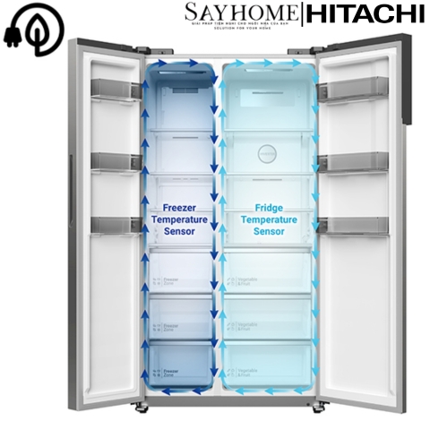 Tủ lạnh Hitachi Inverter 525 lít HRSN9552DDXVN NEW tại thành phố Hồ Chí Minh