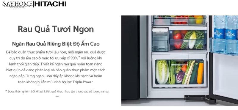 Tủ lạnh Hitachi Inverter 569 lít R-MY800GVGV0 tại thành phố Hồ Chí Minh