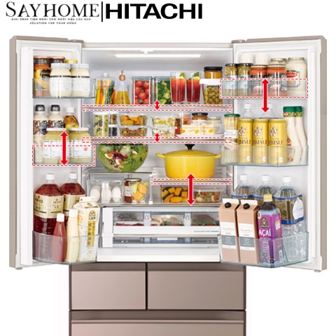 Tủ lạnh Hitachi Inverter 617 lít R-HW620RV (XK) NEW tại thành phố Hồ Chí Minh