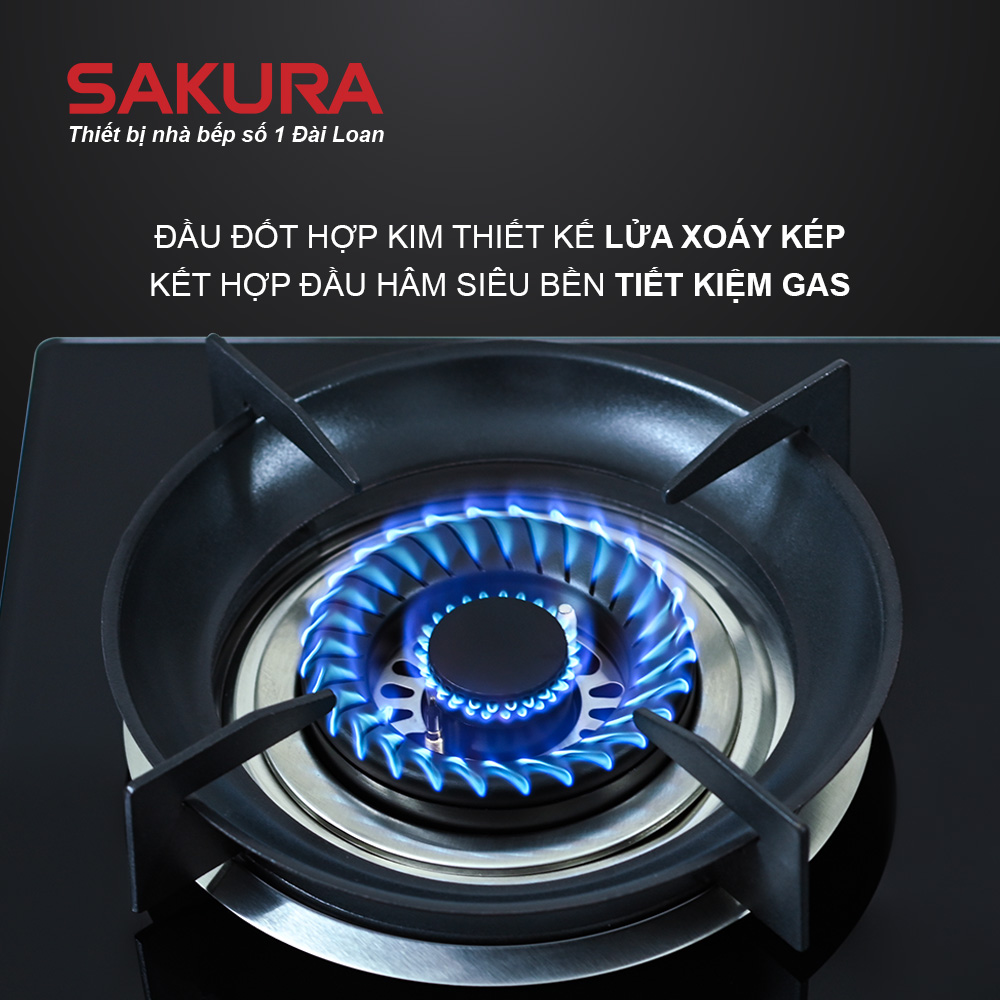 Bếp gas đôi SAKURA SG2526GB tại thành phố Hồ Chí Minh