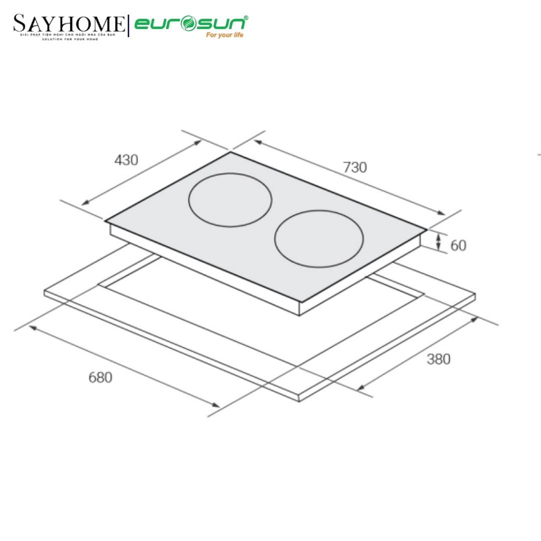 Bếp từ đôi EUROSUN EU-T710Pro / EU-T710XPro tại thành phố Hồ Chí Minh
