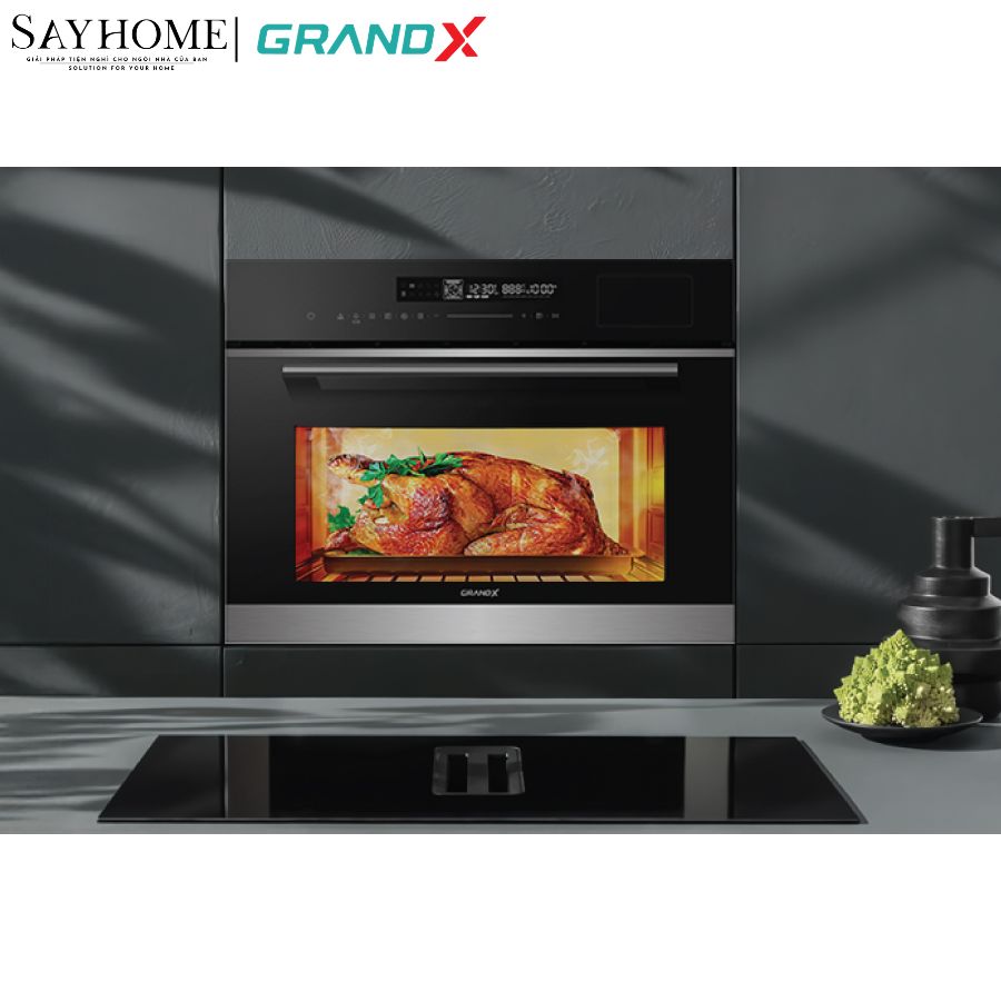 Lò nướng tích hợp lò vi sóng, lò hấp và nối chiên không dầu GrandX GX50MOS7 tại thành phố Hồ Chí Minh