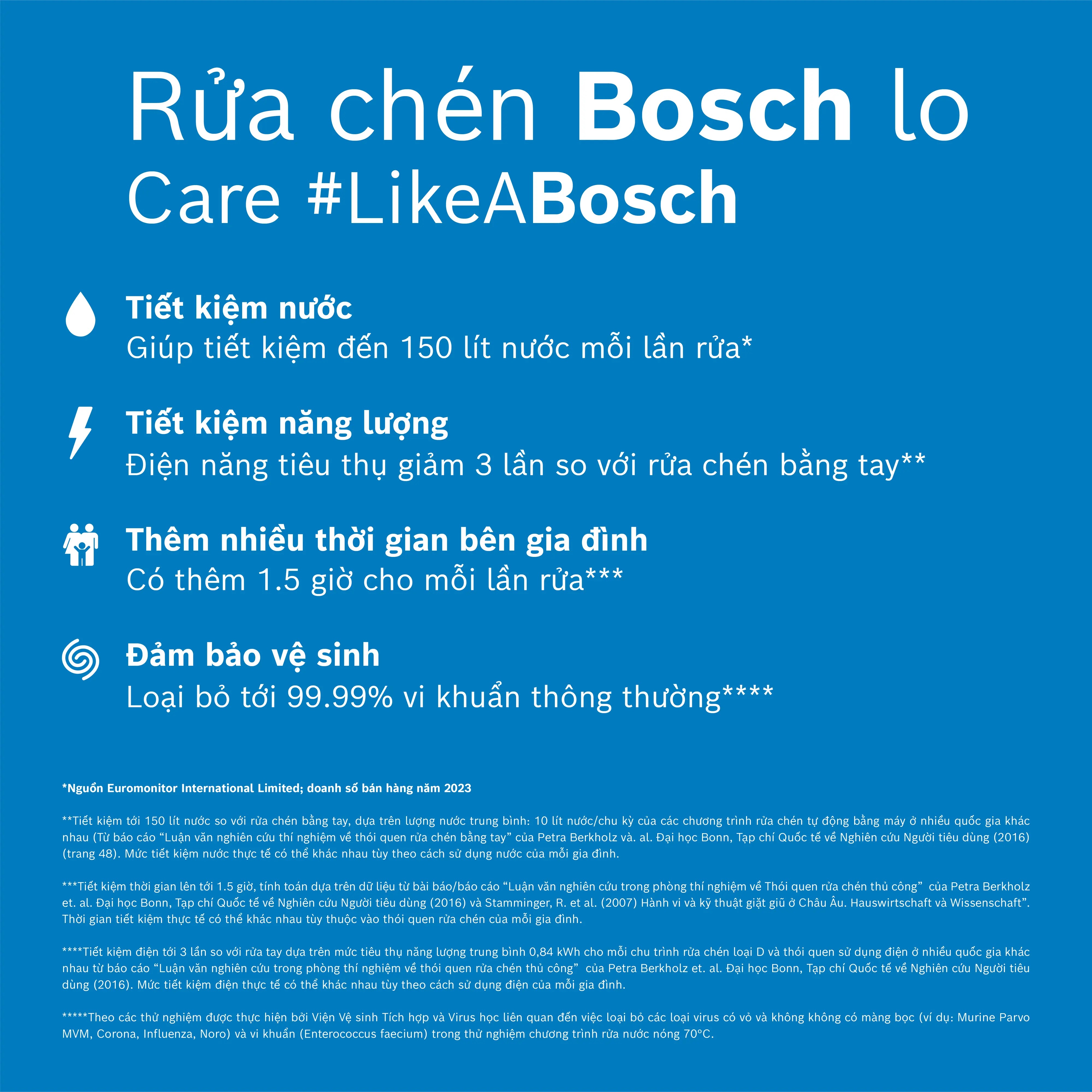 Máy rửa chén bát Bosch SMS6ZCI16E seri 6 độc lập 14 bộ - Chính hãng