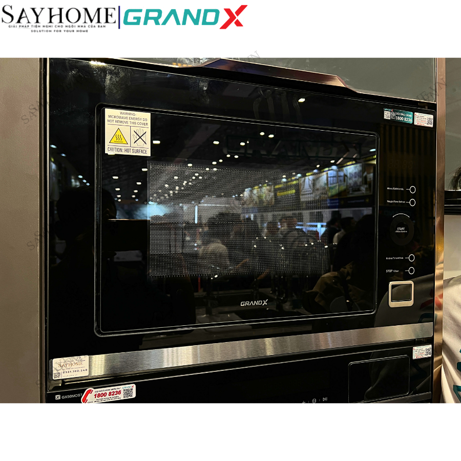 Lò nướng tích hợp lò vi sóng, lò hấp và nối chiên không dầu GrandX GX50MOS7 tại thành phố Hồ Chí Minh