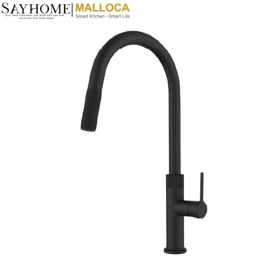 Vòi rửa chén MALLOCA K1090BM đồng thau mạ PVD MATT BLACK tại thành phố Hồ Chí Minh