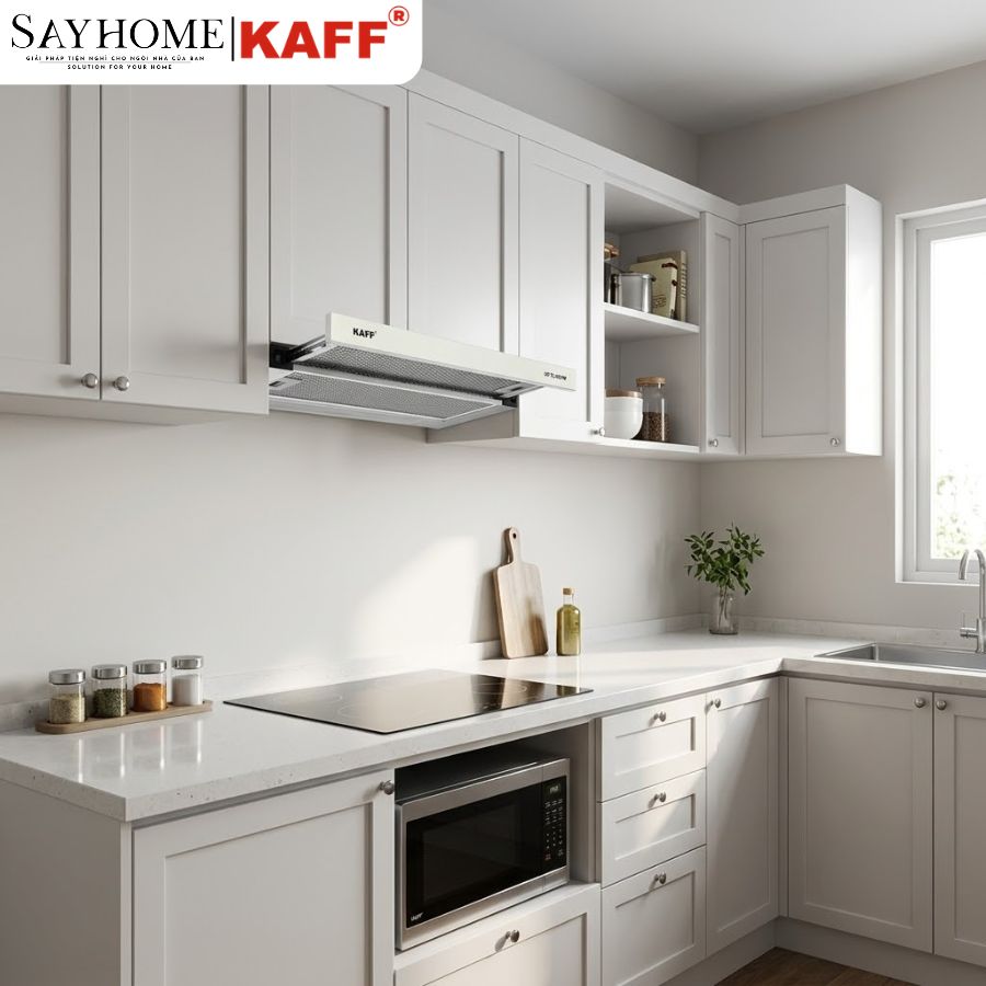  Máy hút mùi KAFF KF - TL1006W / TL1007W âm tủ ray kéo tại thành phố Hồ Chí Minh