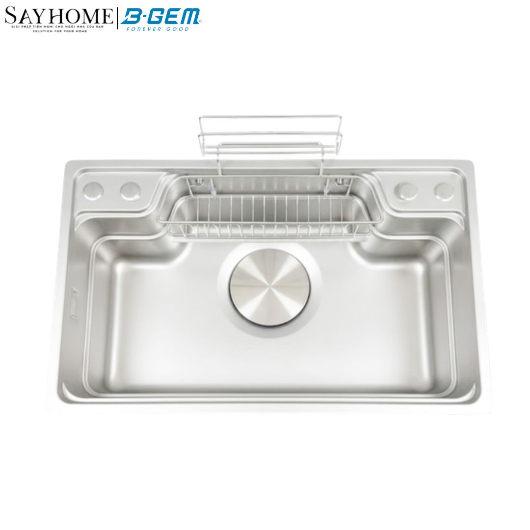 Combo Mua Chậu rửa inox B-GEM BG-7848CGT – Tặng Vòi rửa dây rút B-GEM BG - SU01 NEW tại thành phố Hồ Chí Minh