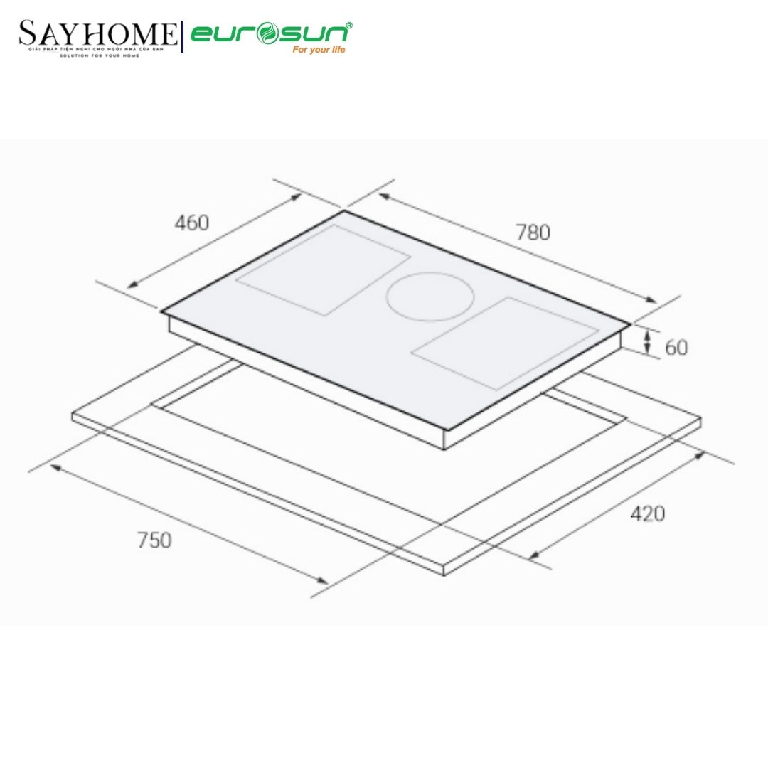 Bếp 3 từ EUROSUN EU-T396PRO / EU-T396XPRO  tại thành phố Hồ Chí Minh