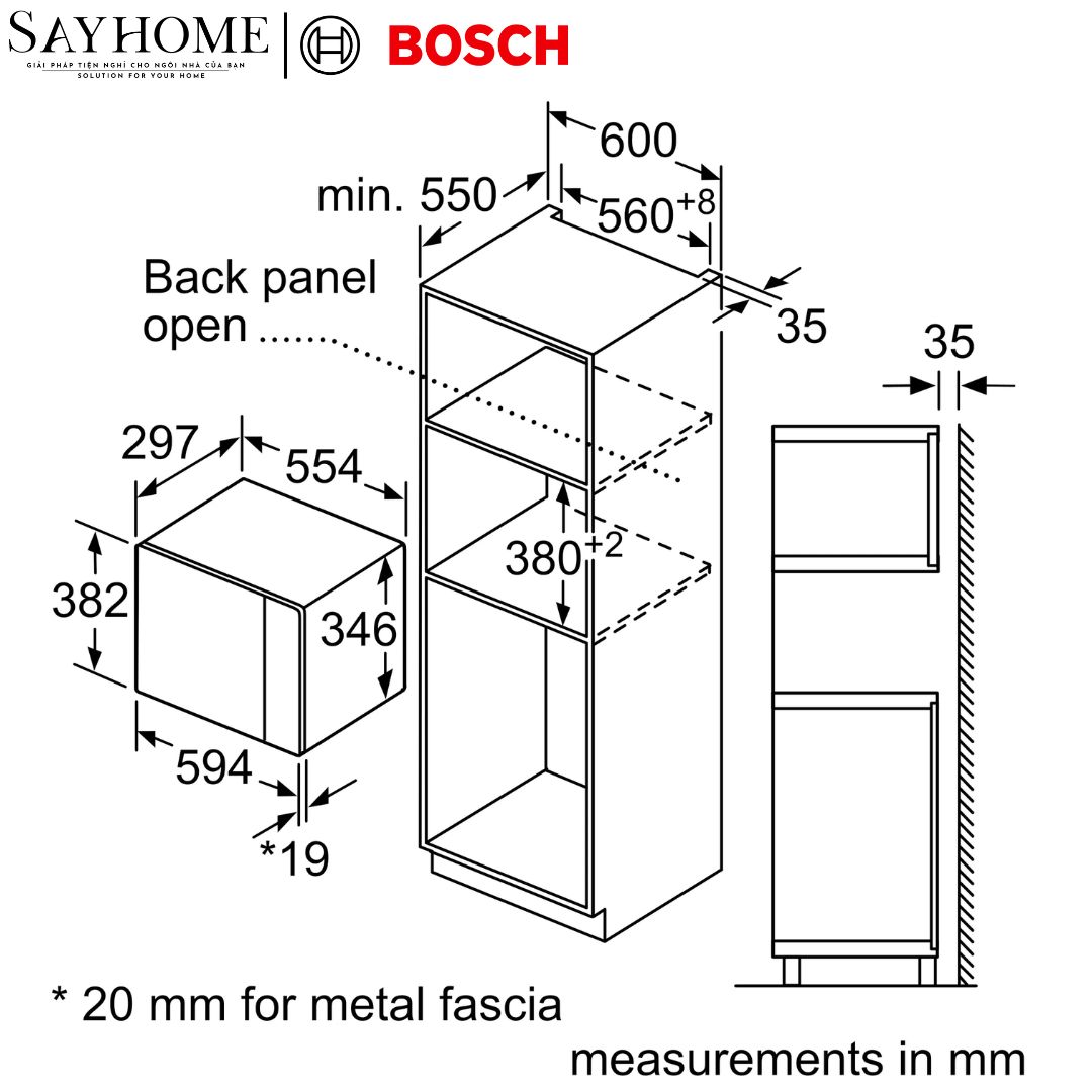Lò vi sóng BOSCH BEL524MB2 Series 6 20 Lít tại thành phố Hồ Chí Minh
