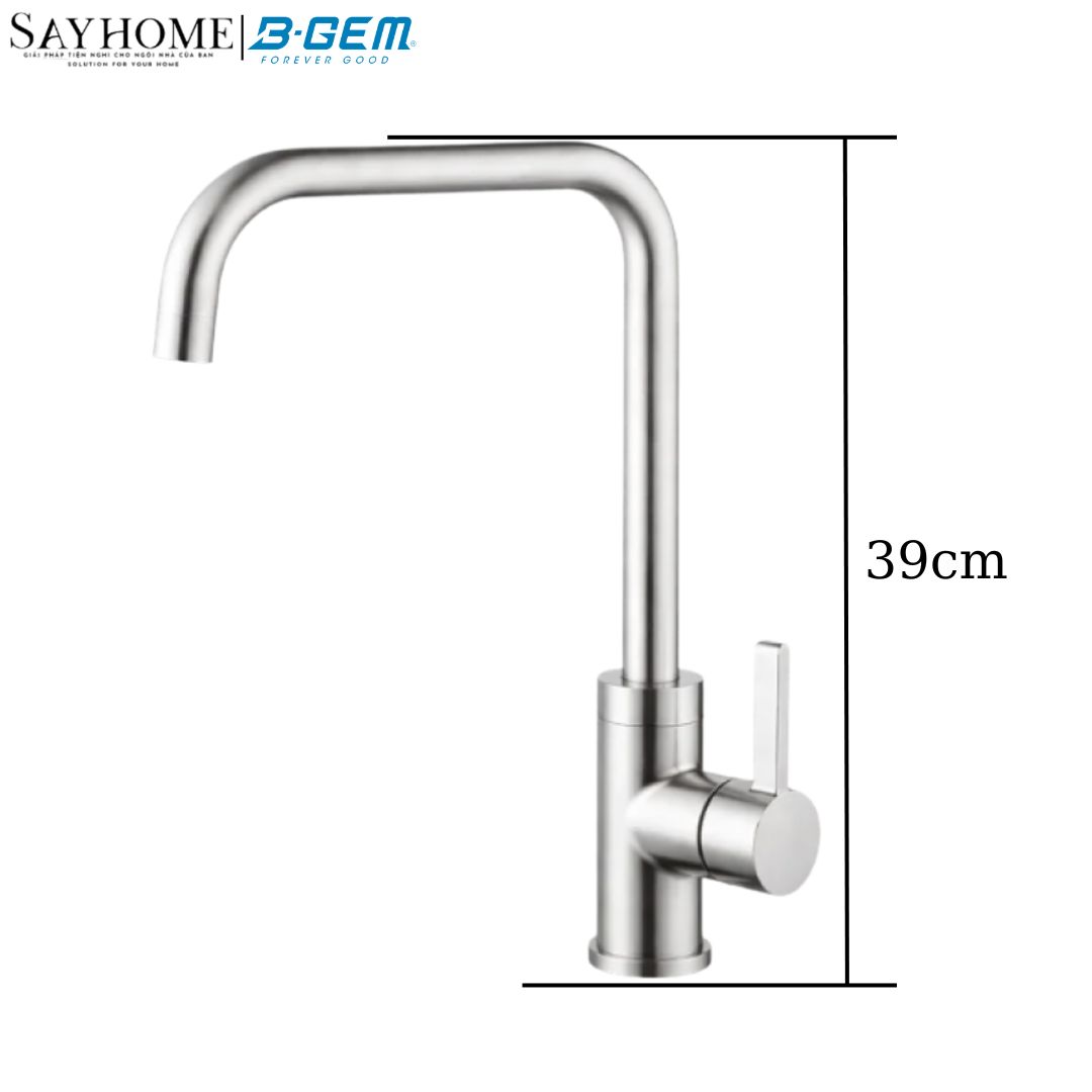 Vòi rửa chén bát B-GEM BG - EH006 inox bóng, nóng lạnh tại thành phố Hồ Chí Minh