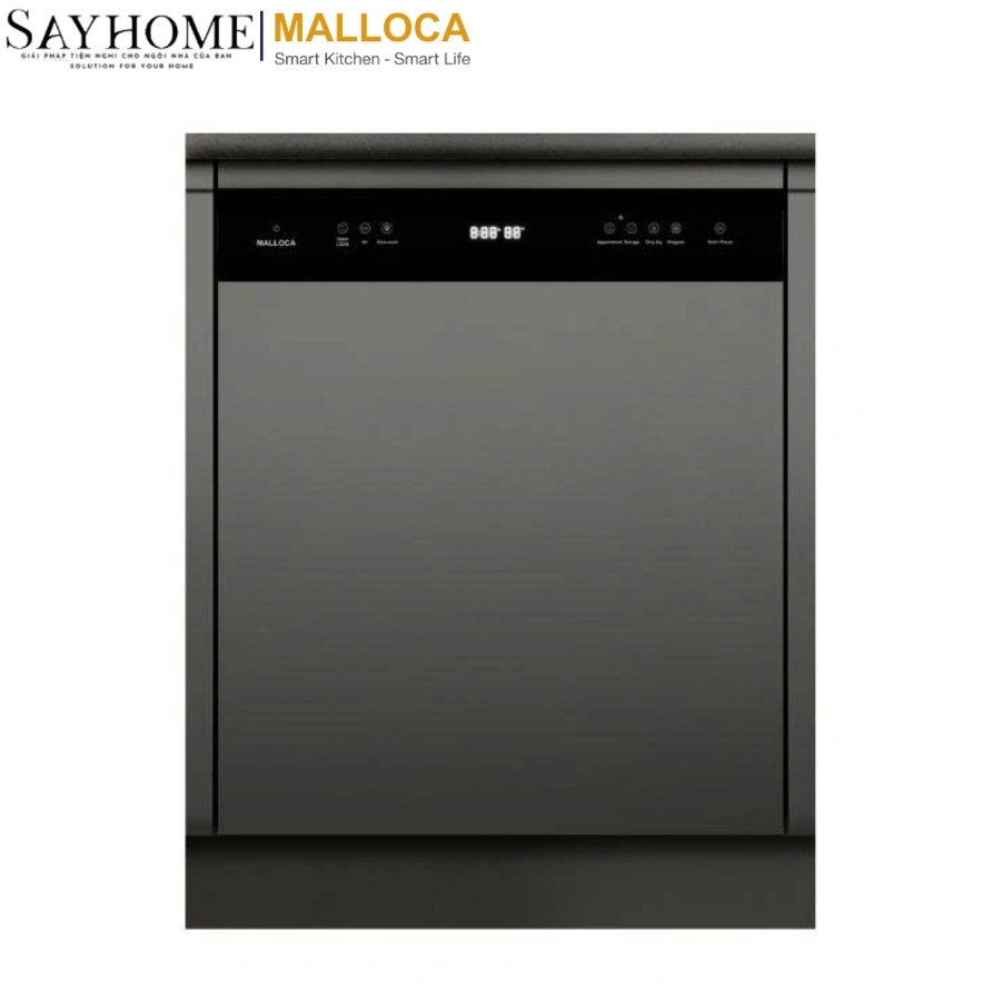 Máy rửa chén MALLOCA MDW157SI bán âm tủ 15 bộ chén dĩa tại thành phố Hồ Chí Minh