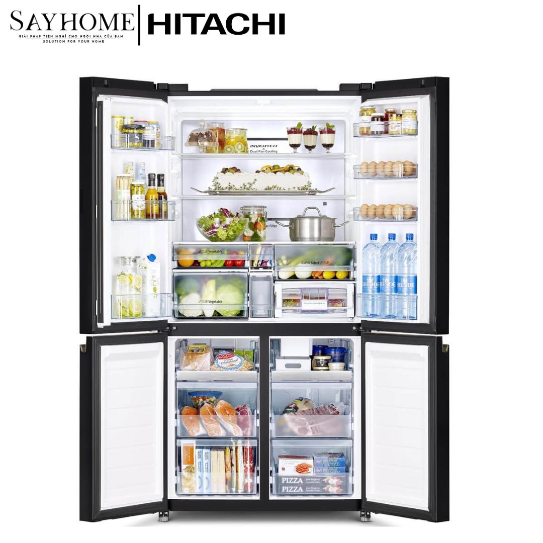 Tủ lạnh Multi Door 4 cánh màu đen Hitachi R-WB700VGV4 645 Lít tại thành phố Hồ Chí Minh