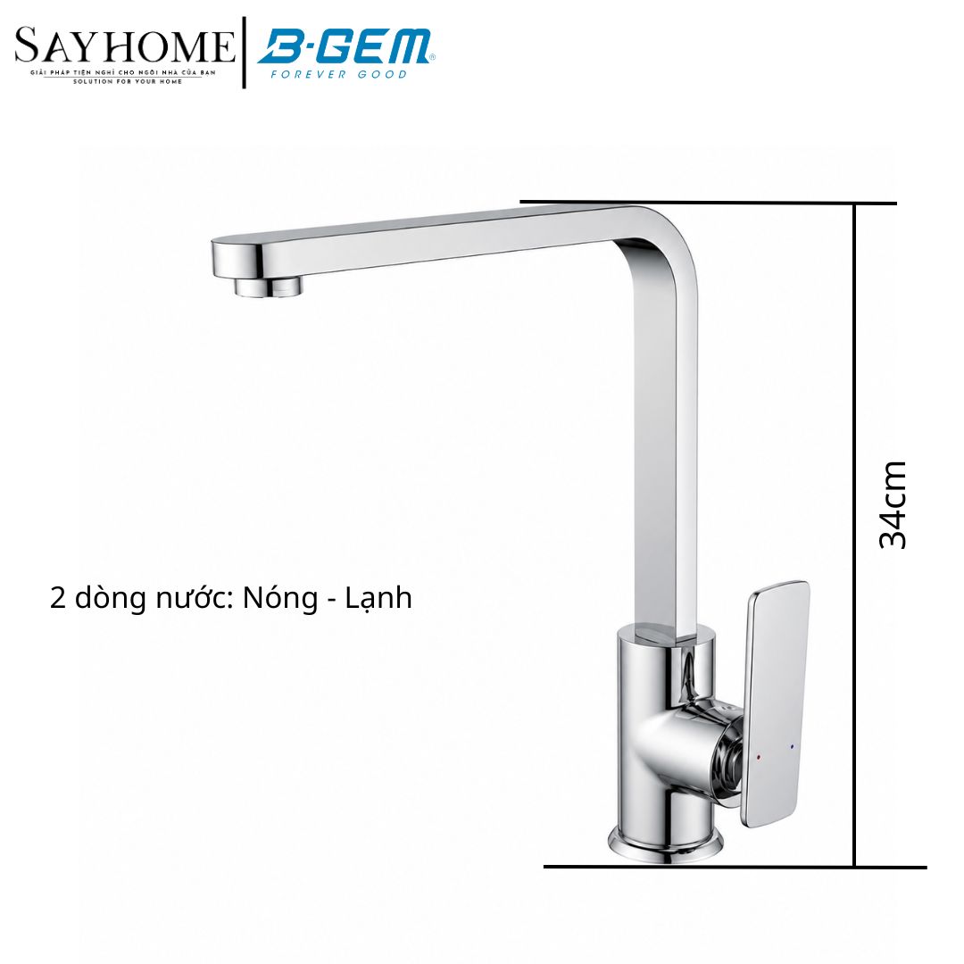 Vòi rửa chén bát B-GEM BG-Z006A nóng lạnh cao cấp tại Thành phố Hồ Chí Minh
