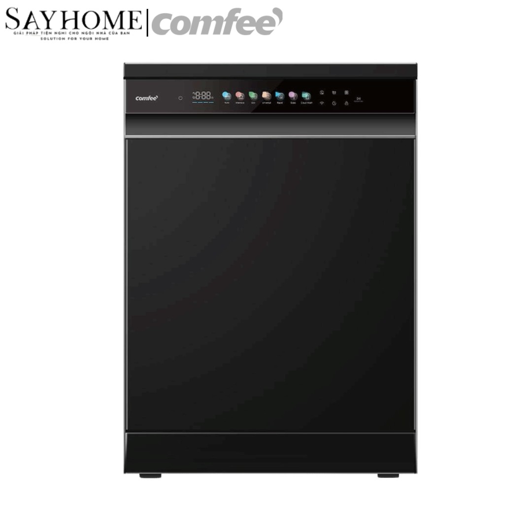 Máy rửa chén COMFEE màu xám đen CDWEF1533GB-WU-VN 15 bộ đồ ăn Châu Âu tại thành phố Hồ Chí Minh