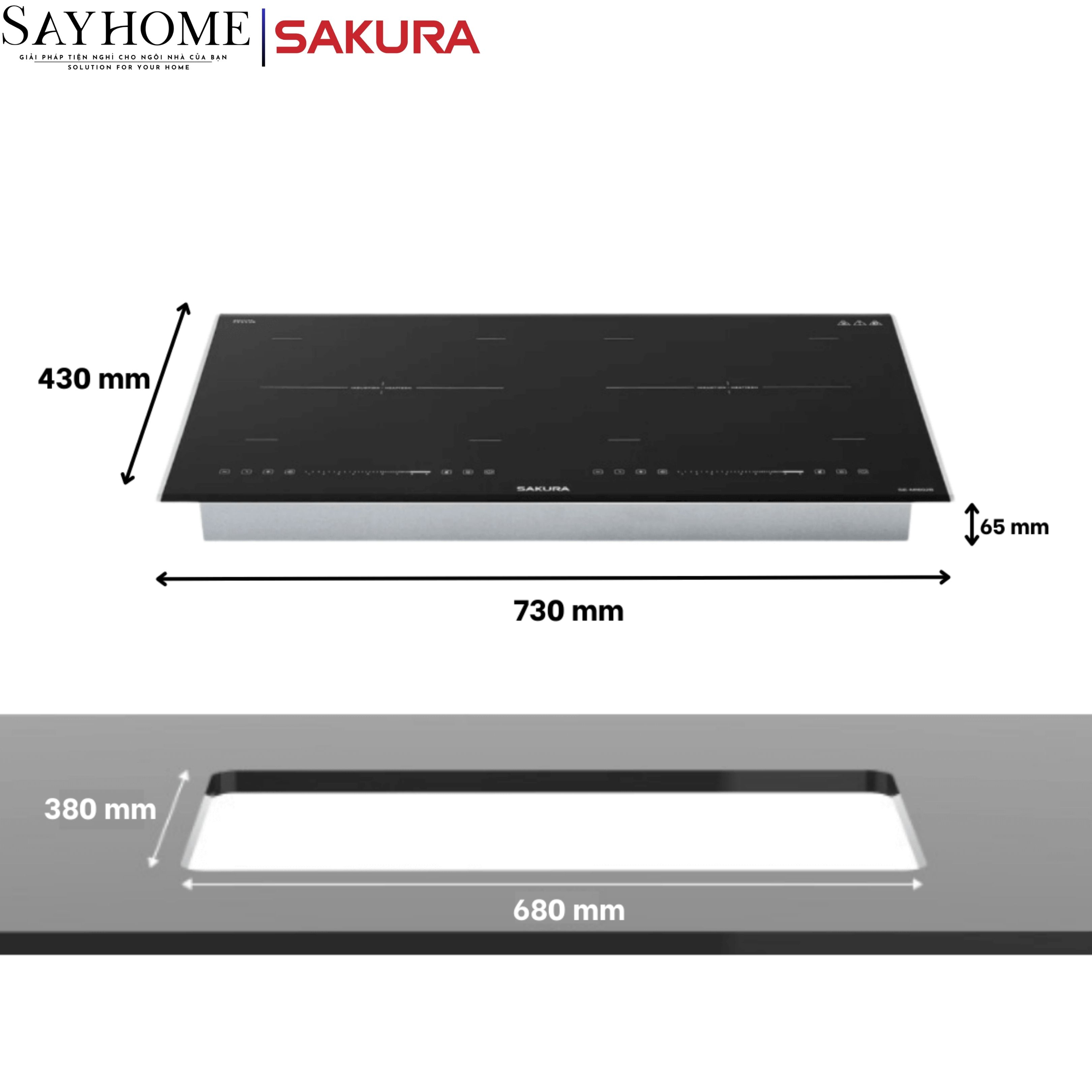 Bếp từ đôi SAKURA SE-MI602B tại thành phố Hồ Chí Minh