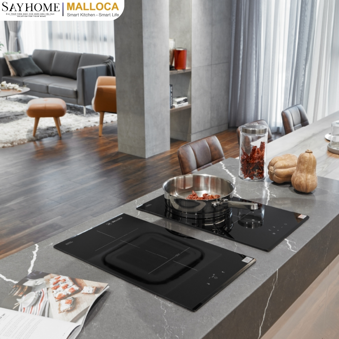 Bếp kính âm Domino 2 điện Malloca MDR 302 tại thành phố Hồ Chí Minh