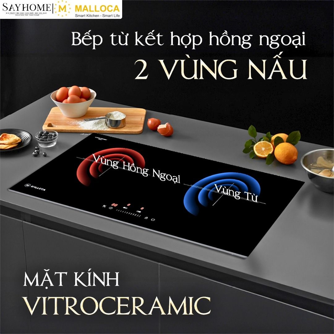 Bếp điện từ đôi Malloca MH-732 IRN tại Thành phố Hồ Chí Minh