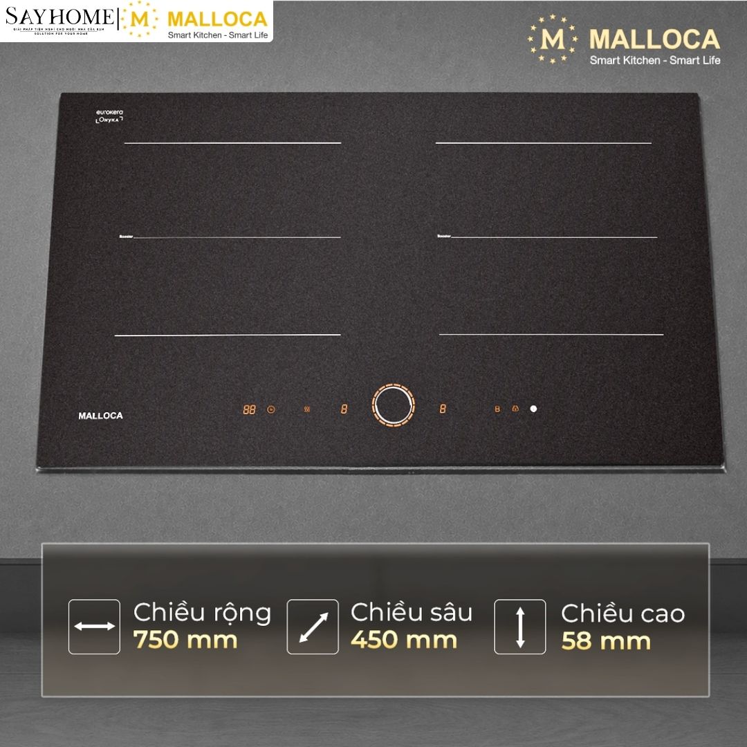 Bếp từ đôi MALLOCA MI7502ES tại thành phố Hồ Chí Minh