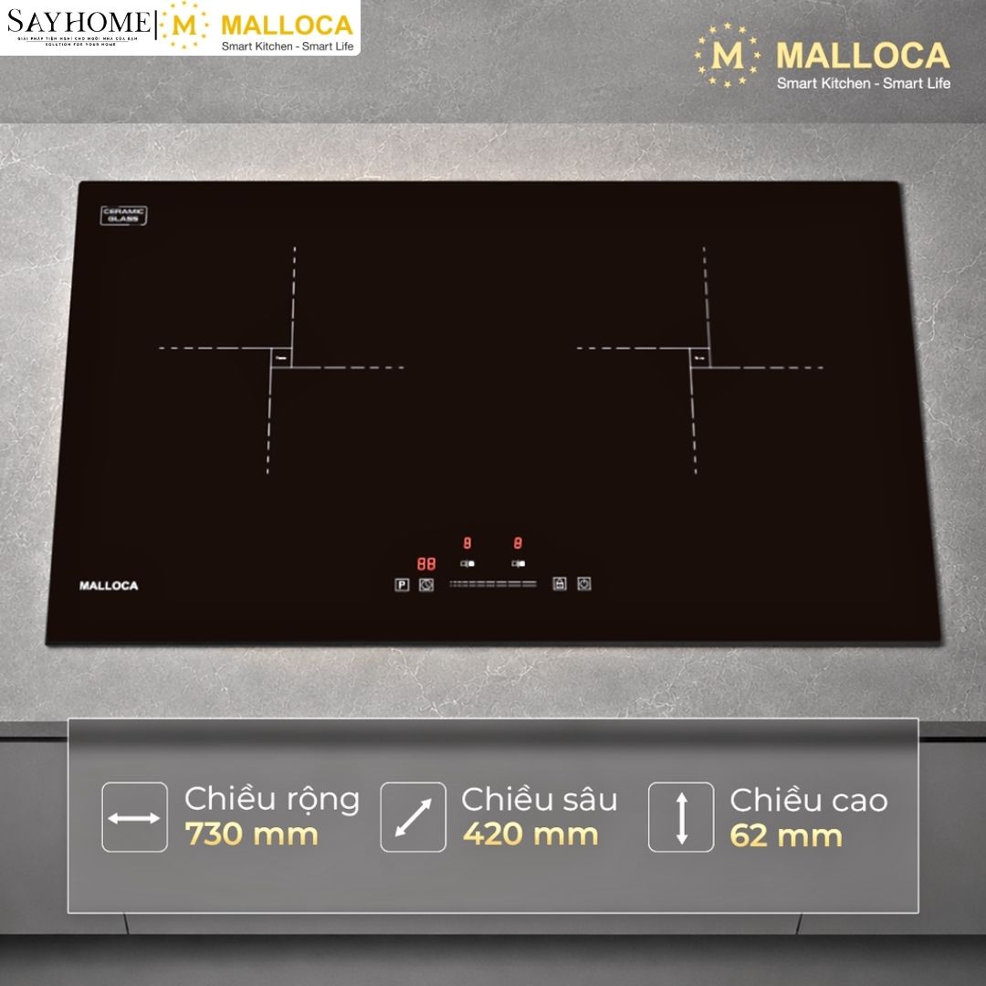 Bếp từ đôi MALLOCA MIH 732 ECO tại Thành phố Hồ Chí Minh