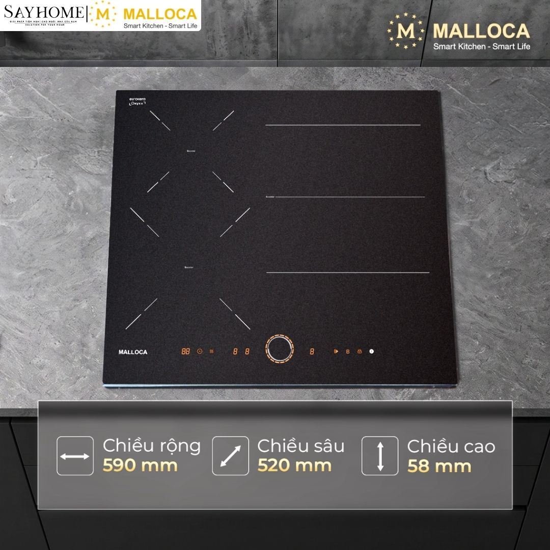 Bếp từ 3 vùng nấu MALLOCA MI593ES tại thành phố Hồ Chí Minh