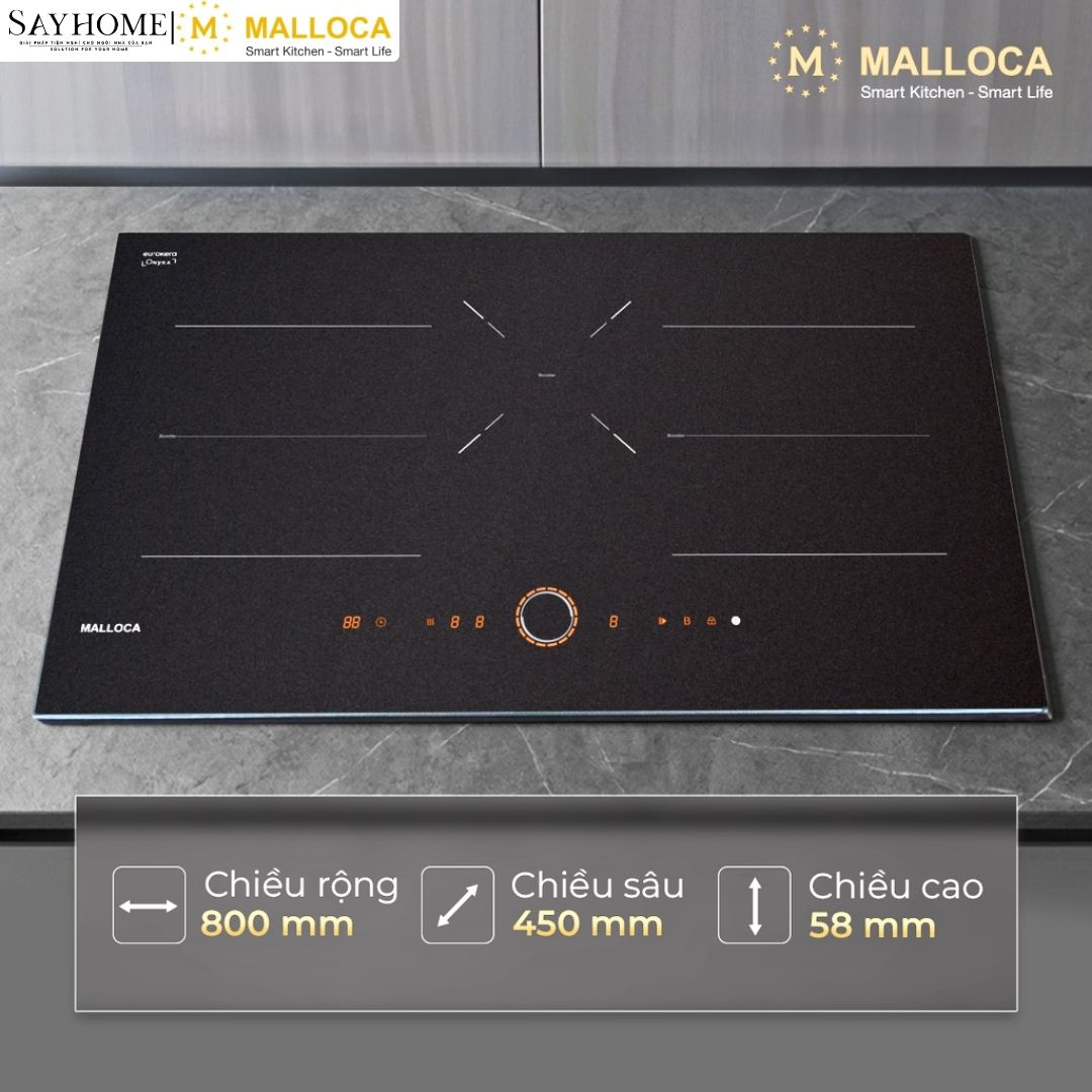 Bếp từ 3 vùng nấu MALLOCA MI803ES tại thành phố Hồ Chí Minh