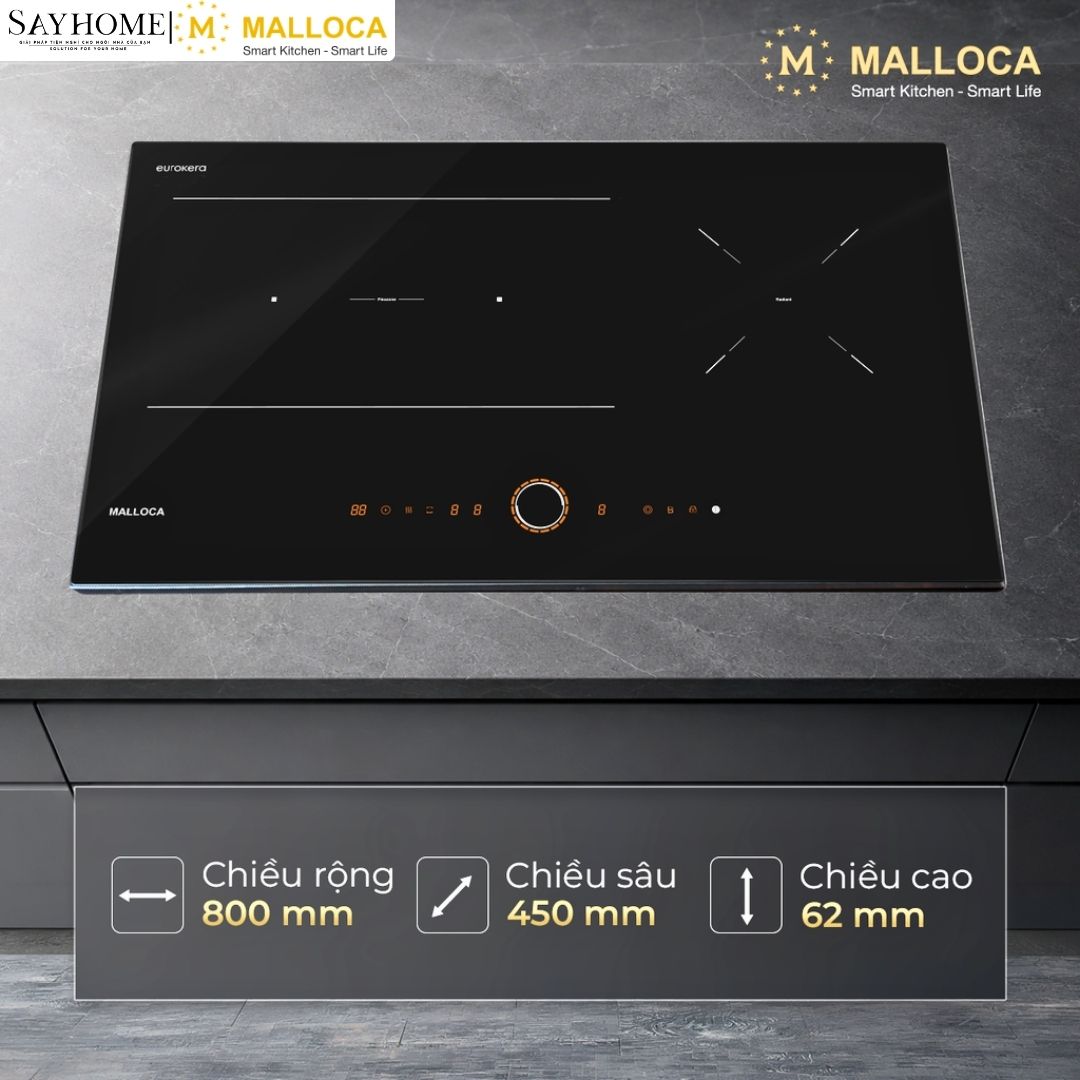 Bếp 2 từ 1 điện MALLOCA MIR9021ES tại thành phố Hồ Chí Minh