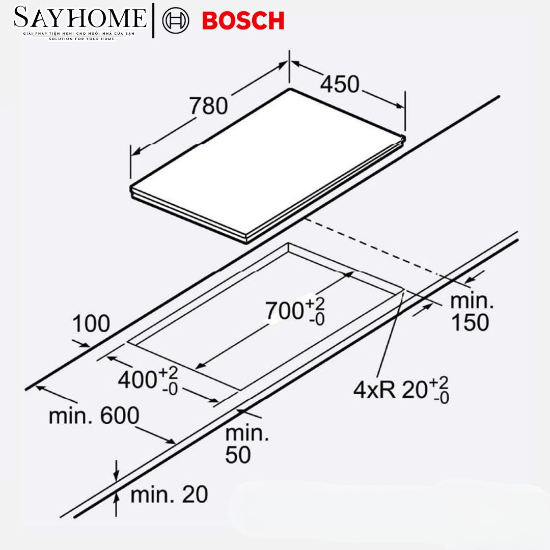 Bếp Từ Bosch Serie 6 PMI82560VN 2 Vùng Nấu tại thành phố Hồ Chí Minh