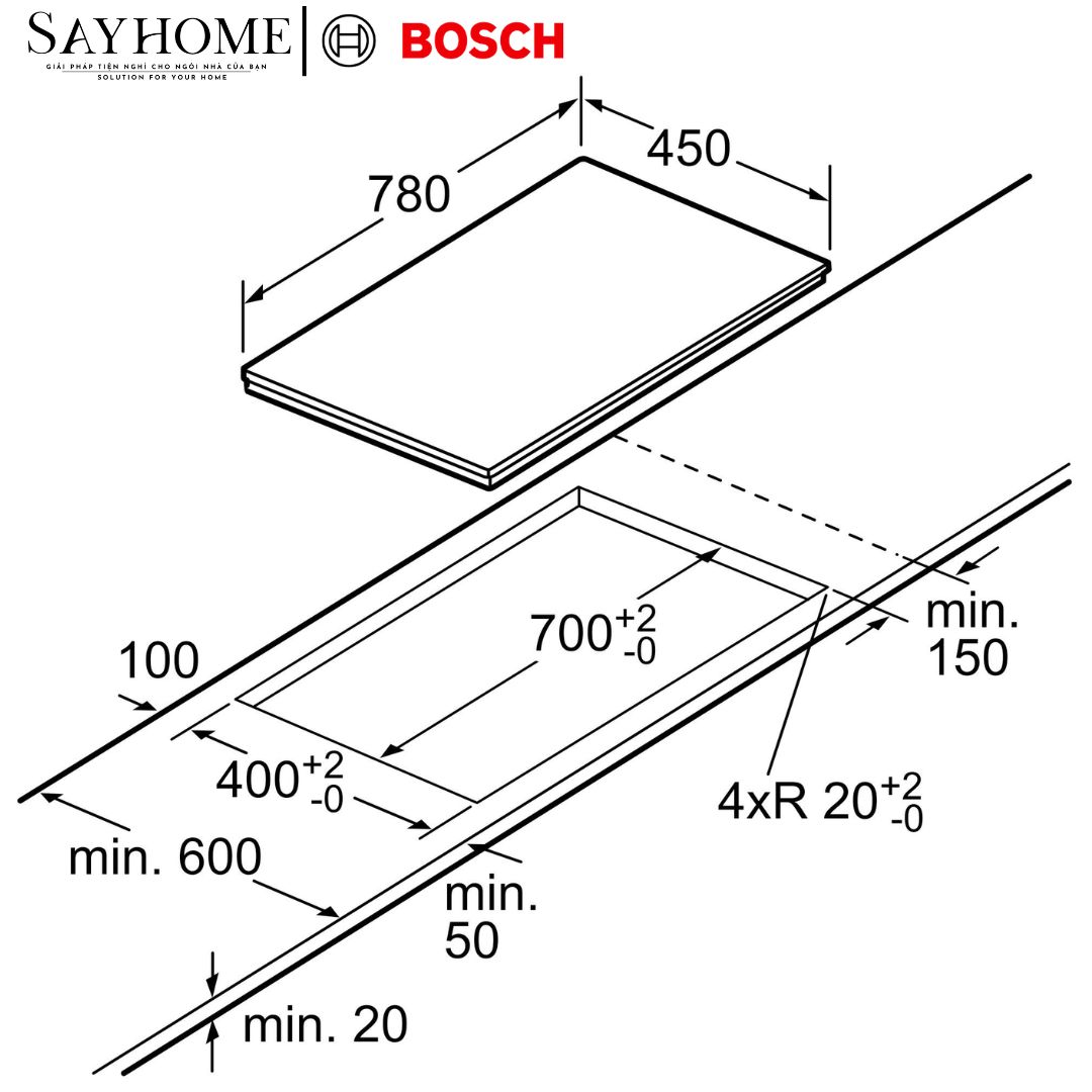 Bếp Từ Bosch Serie 6 PPI8256XVN 2 Vùng Nấu tại Thành phố Hồ Chí Minh