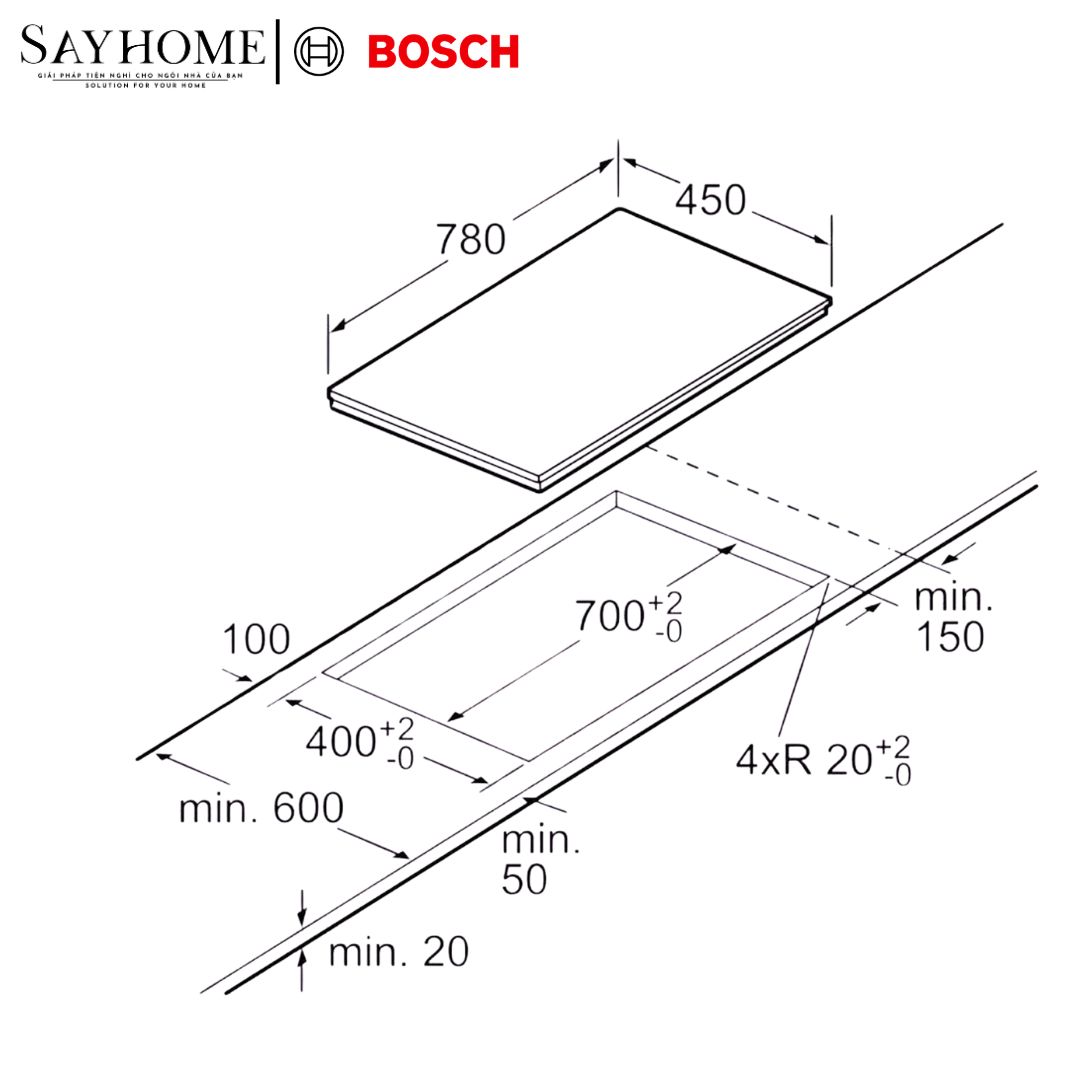 Bếp Từ Bosch Serie 8 PPI82566VN 2 Vùng Nấu tại thành phố Hồ Chí Minh