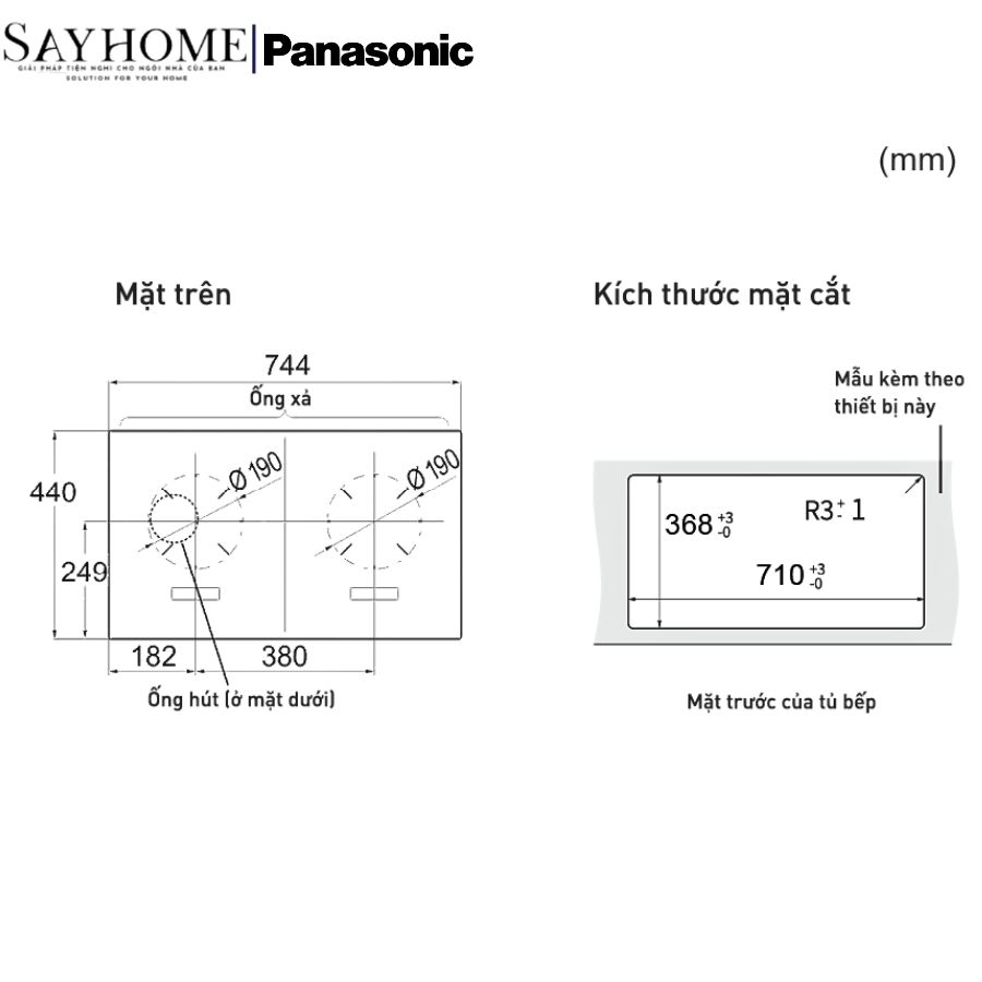 Bếp từ đôi Panasonic KY-A1W70 tại thành phố Hồ Chí Minh