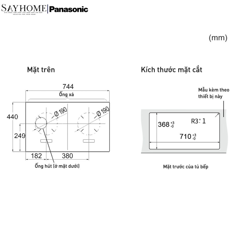 Bếp từ đôi Panasonic KY-C1W70 tại thành phố Hồ Chí Minh
