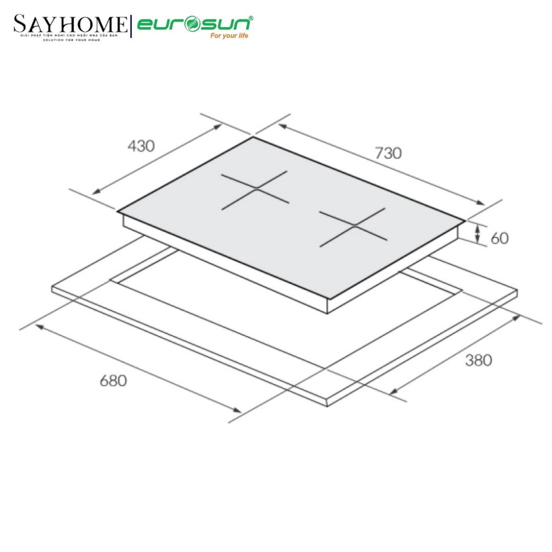 Bếp từ đôi EUROSUN EU-T779Pro / EU-T779XPro tại thành phố Hồ Chí Minh