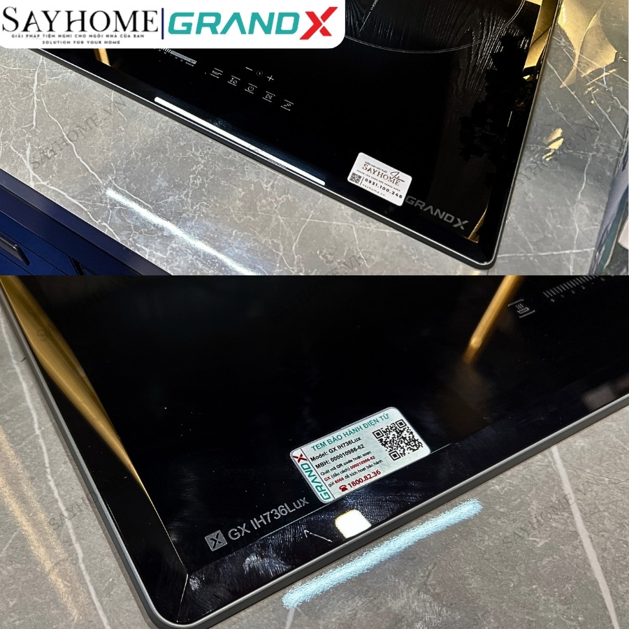 Thông số kĩ thuật Bếp từ GRANDX GX IH736Lux Series 7 3 vùng nấu tại Thành phố Hồ Chí Minh