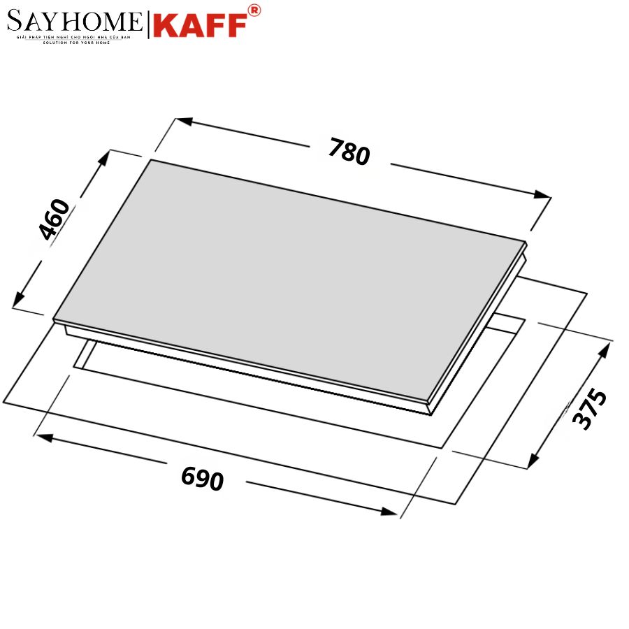 Bếp ga KAFF KF - 328 GA 3 vùng nấu tại thành phố Hồ Chí Minh